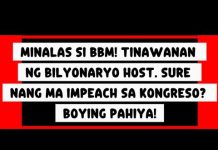 Minalas Si Bbm! Tinawanan Ng Bilyonaryo Host. Sure Nang Ma Impeach Sa Kongreso? Boying Pahiya