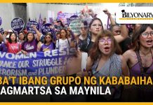 Iba’t ibang grupo ng kababaihan nagmartsa sa Maynila para sa International Women’s Day