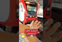 LRT TRAIN pinapara hehehe baguhan sa maynila 😂#travel