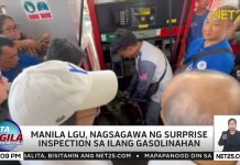 Surpresang inspeksyon sa mga gasolinahan, ikinasa sa Maynila