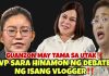SARA DUTERTE HINAMON NG DEBATE NG ISANG VLOGGER! GUANZON MAY TOP4K?