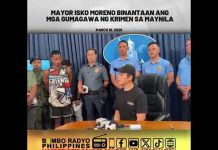 Mayor Isko Moreno binantaan ang mga gagawa ng krimen sa Maynila