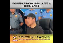 Isko Moreno, Binantaan ang mga Lalabag sa Batas sa Maynila