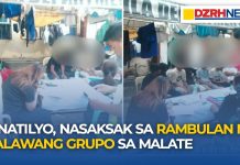 Binatilyo, nasaksak sa rambulan ng dalawang grupo sa Malate sa Maynila