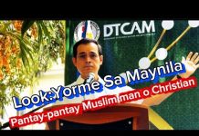 Look:Sa Maynila Lahat Pantay-pantay Muslim ka man o Christian👍