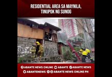 Residential area sa Maynila, tinupok ng sunog