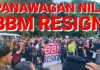 PANAWAGAN NILA BBM RESIGN